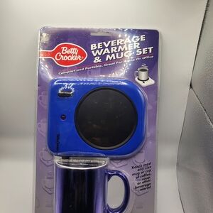 Betty Crocker Beverage Warmer & Mug Set - Blue
